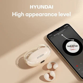  Оригинальные наушники HYUNDAI HY-T12 HD Call Clip с длительным режимом ожидания TWS Беспроводные наушники Bluetooth V5.3 HIFI Стерео Звук Наушники