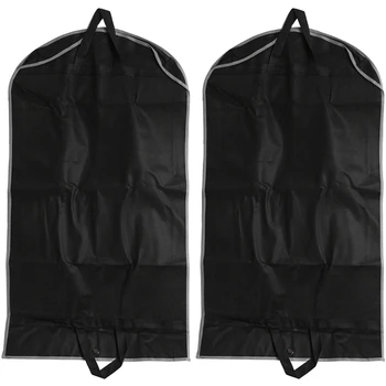  Сумки для одежды, 2 упаковки 43-дюймовых сумок для одежды, дорожная сумка для одежды из нетканого материала, сумка для костюма, сумка для одежды с 2 большими сетчатыми Poc
