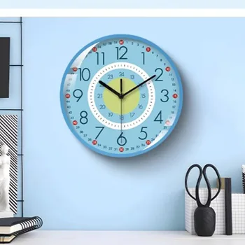 Простые цифровые настенные часы на батарейках, Эстетичные Уникальные Милые Минималистичные настенные часы, Ретро-мебель для гостиной в скандинавском стиле Duvar Saati.