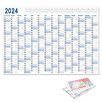  Календарь на 365 дней, большое расписание для стены, Большой плакатный календарь на 365 дней С двусторонней наклейкой для школьной учебной работы