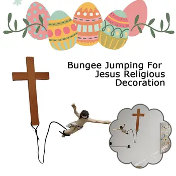 Инновационный декор Банджи-джампинг для фигурки Иисуса Христа, предметы религиозного искусства, поделки из смолы для домашнего декора, прямая поставка M1D5