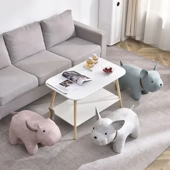  Скандинавский милый стул в виде слона, стулья для гостиной, Оттоманка, мебель для гостиной, детский табурет, домашние оттоманки, деревянный табурет