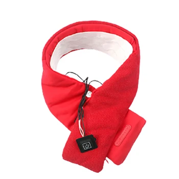  Зимний теплый нагревательный шарф Для мужчин и женщин, USB Электрические грелки, Регулируемая на 3 передачи Прокладка для одежды с подогревом из углеродного волокна, Теплые шарфы для шеи