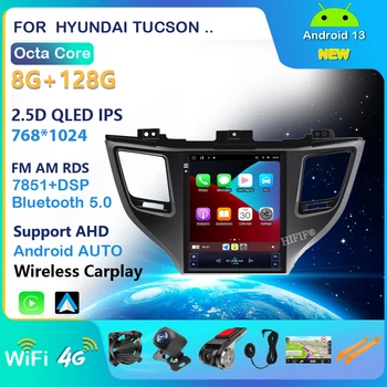  Автомобильная стереосистема для Hyundai Tucson 3 2015-2018 Мультимедийное видео 2 Din DSP Мультимедийный видеоплеер Carplay Авторадио GPS